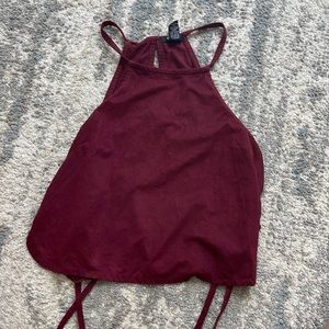 Tank top with ties on the side